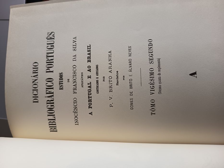4 Dicionário Bibliográfico Inocêncio da silva e Ernesto Soares