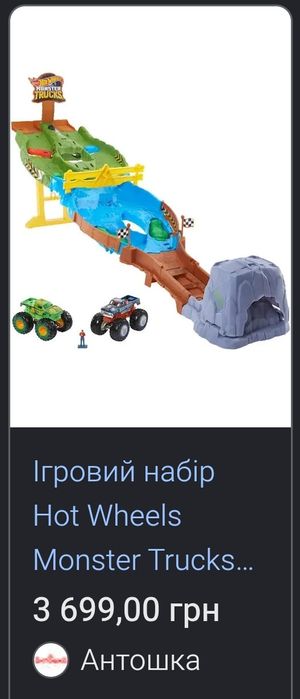 Ігровий набір hot wheels monster trucks
