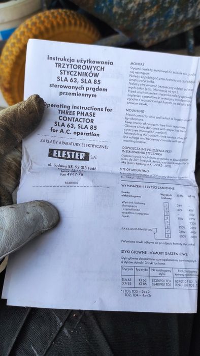Stycznik SLA63 trzytorowy