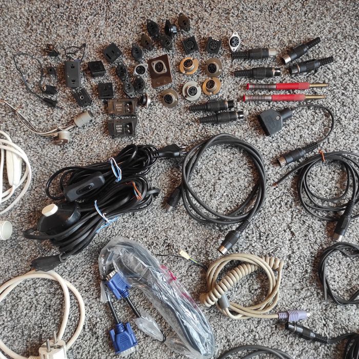 UNITRA gniazdo wtyk din kabel przewód słuchawkowe głośnikowe jack