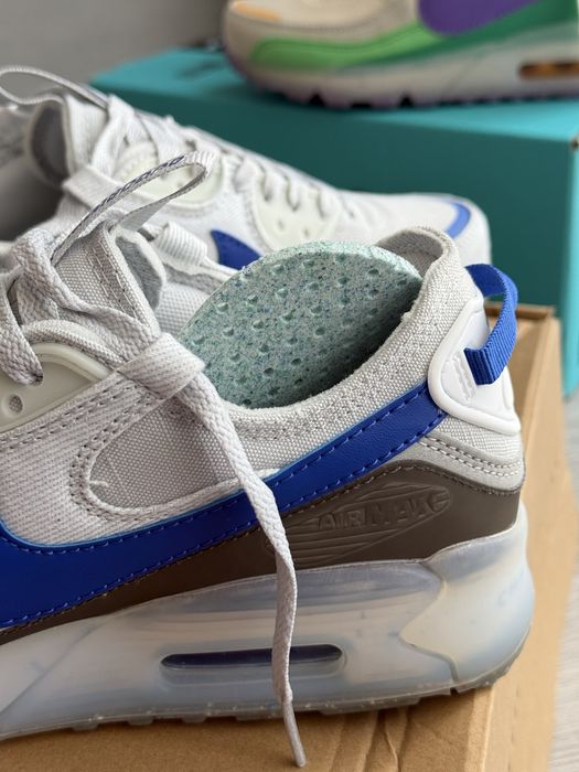 Оригинал Nike Air Max Terrascape 90 Pure Platinum Hyper Royal Наложка!