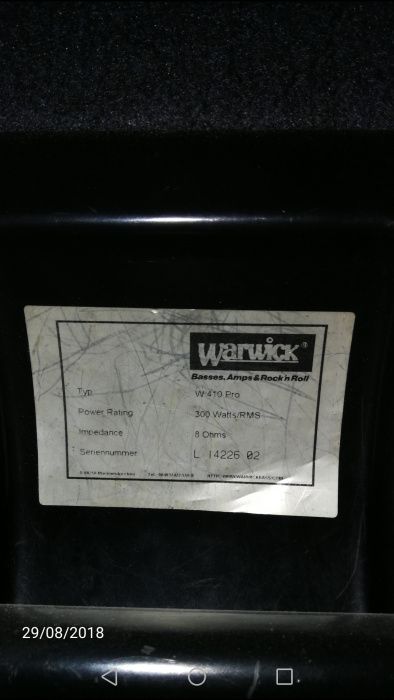 Amplificador Warwick Quad Vl 600W