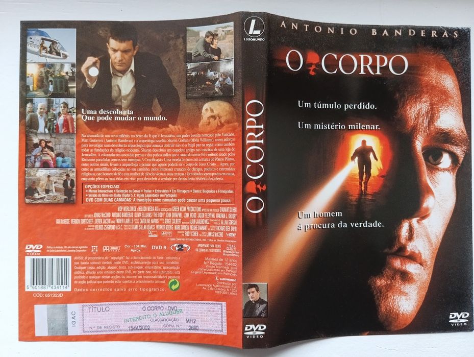 DVD o corpo - Antônio Banderas