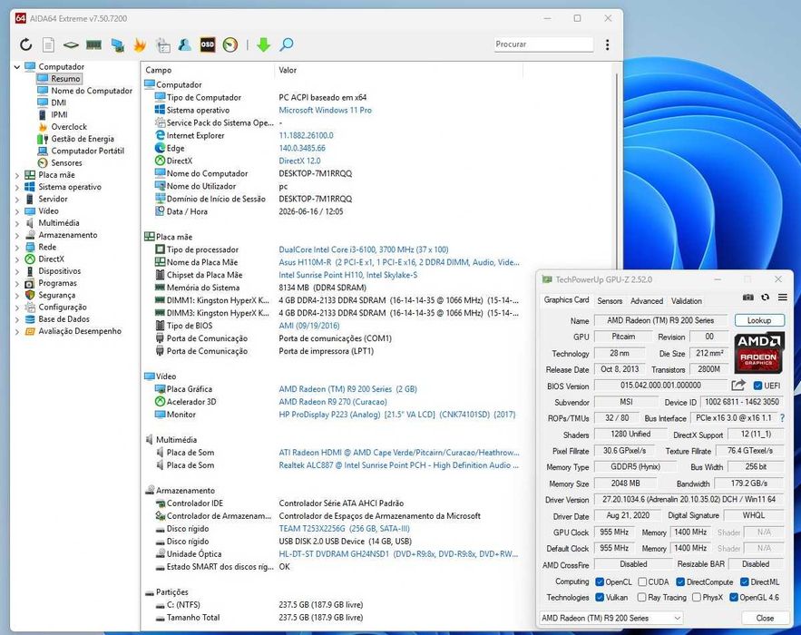 Torre PC Desktop Nox