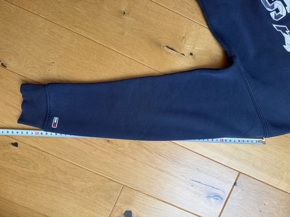 Bluza Tommy Jeans XXS Crewneck Granatowa Vintage Haft Boxy