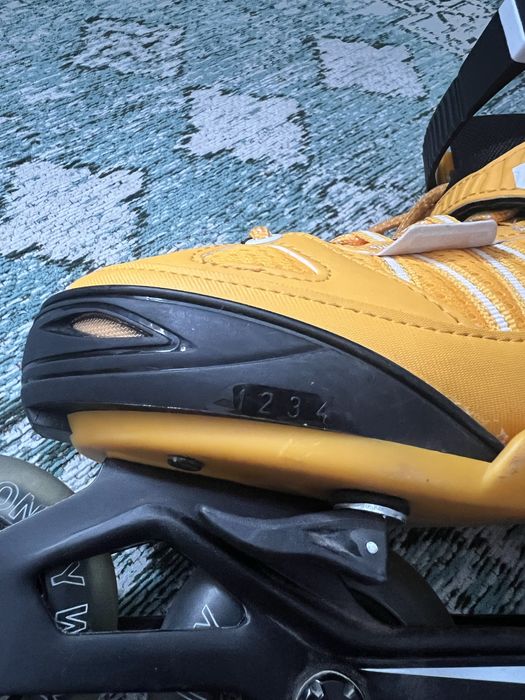 Rolki fitness dla dzieci Fit5 JR żółte z regulacja rozmiaru