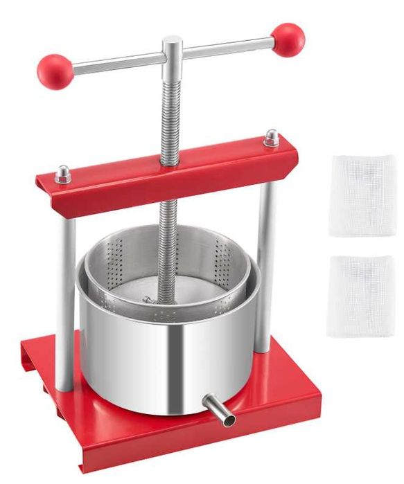 Prensa manual para frutas e vinho - 3 Litros (NOVA)