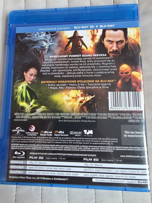 47 Roninów Blu-Ray 3D i Bku-Ray tylko dziś