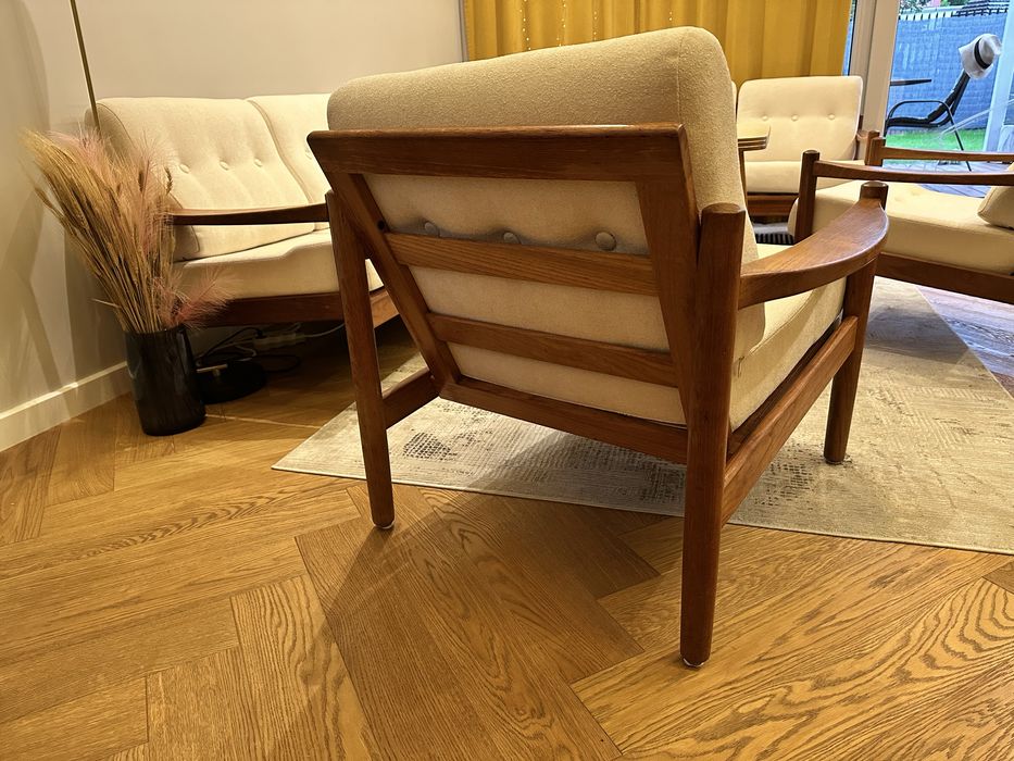 Dunskie meble Tekowe Vintage designer Domino Møbler, lata 70