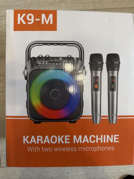 Głośnik K9 M  + karaoke- 2 mikrofony