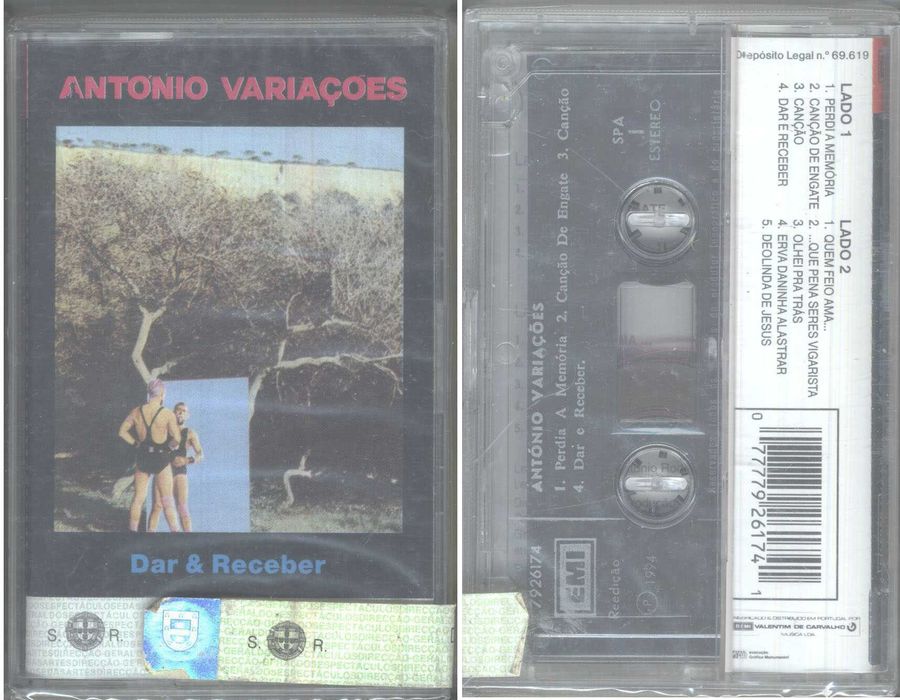 António Variações LP Vinil Cassetes CDs CD Singles Promocionais