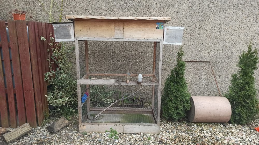 Klatka duza woliera dla papug ptaków z kadlubkami