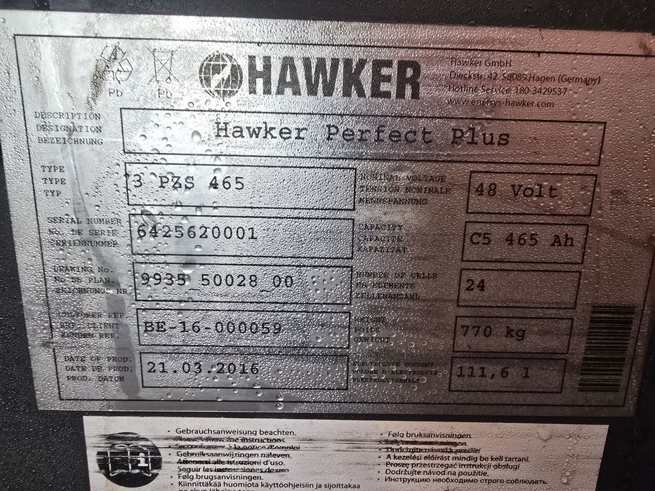 Bateria trakcyjna stan bdb 48v