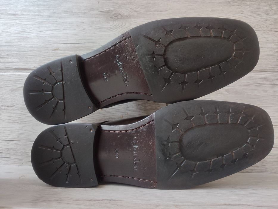 Calvin Klein 44р туфли мужские ботинки кожаные Италия