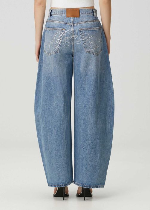Джинси Alexander Wang Rhinestone Embellishment Jeans Blue