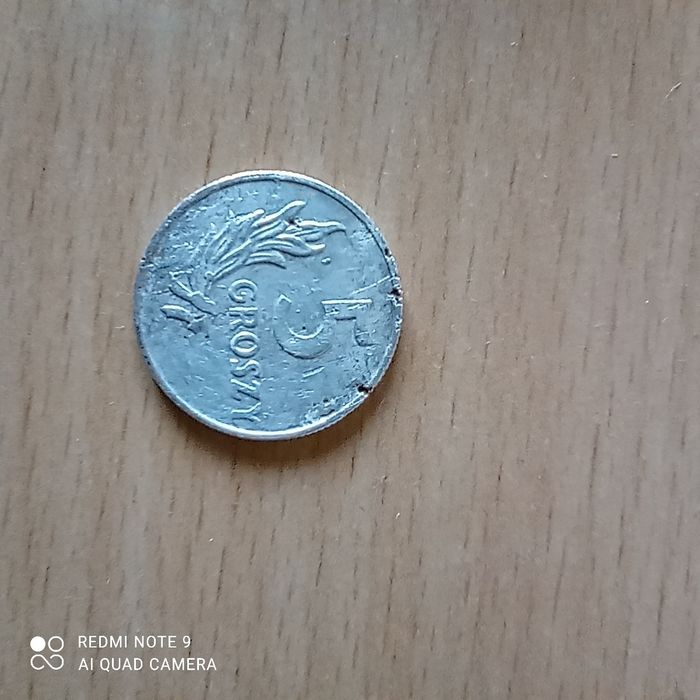 Moneta 5 groszy 1949 aluminium