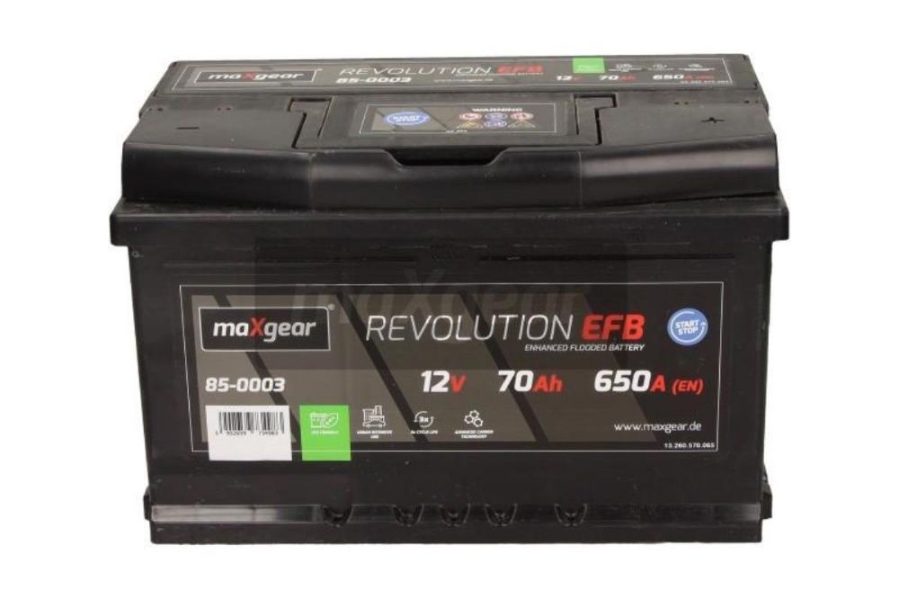 Nowy AKUMULATOR 70AH 650A L- Maxgear EFB 2 lata gwarancji KRAKÓW AGM