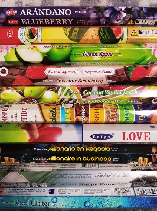 Аромапалочки, благовония, пыльцовые благовония, конусы, шестигранник