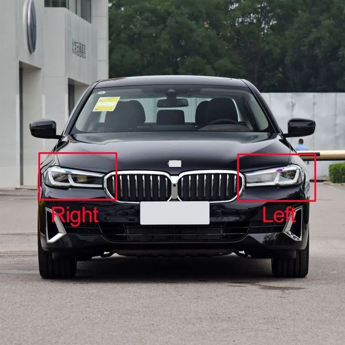 Vidro capa lente farol ótica bmw serie 5 G30 G38