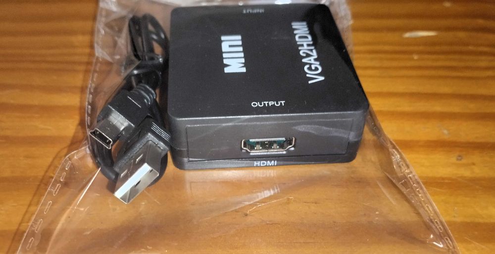 Conversor VGA para HDMI - Novo e Lacrado
