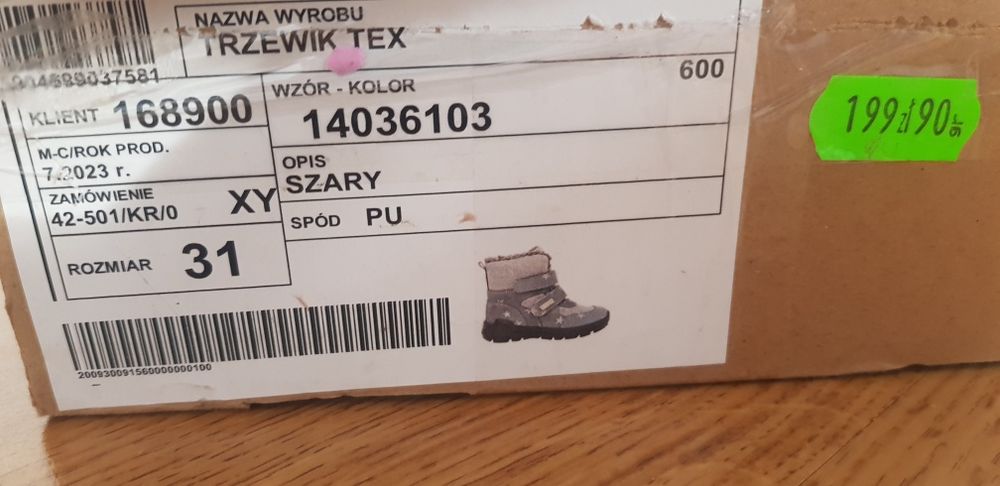 Bartek buty z wełną 31 nowe z gwiazdkami