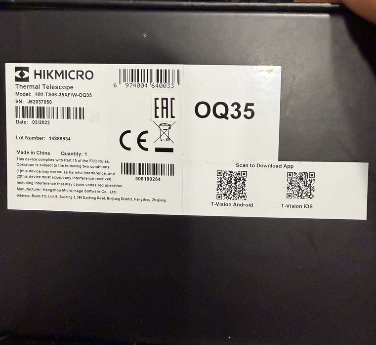 Продам тепловізор HIKMICRO OWL OQ35
