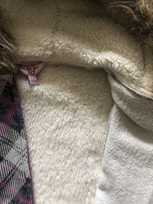 Bluza dla dziewczynki yd w kratke mis futerko
