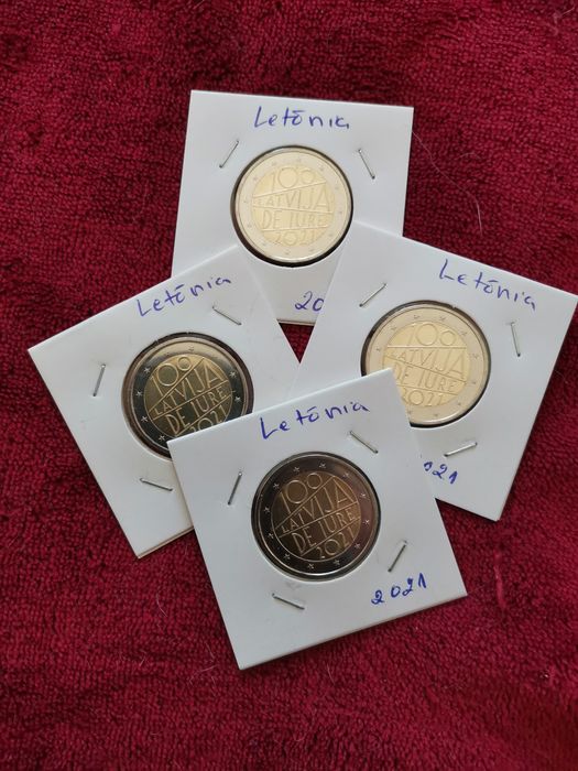 Moeda UNC comemorativa de 2€ - Letônia 2021