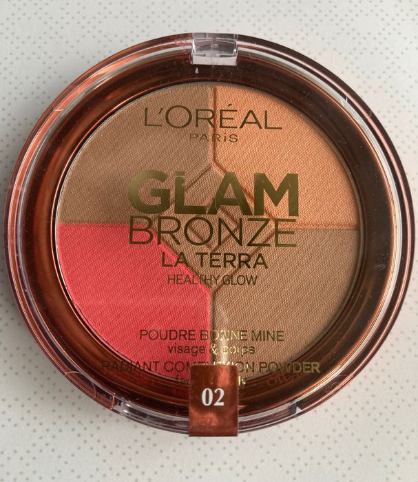 4 Paletas de maquilhagem (bronzeadores, iluminador e blush)