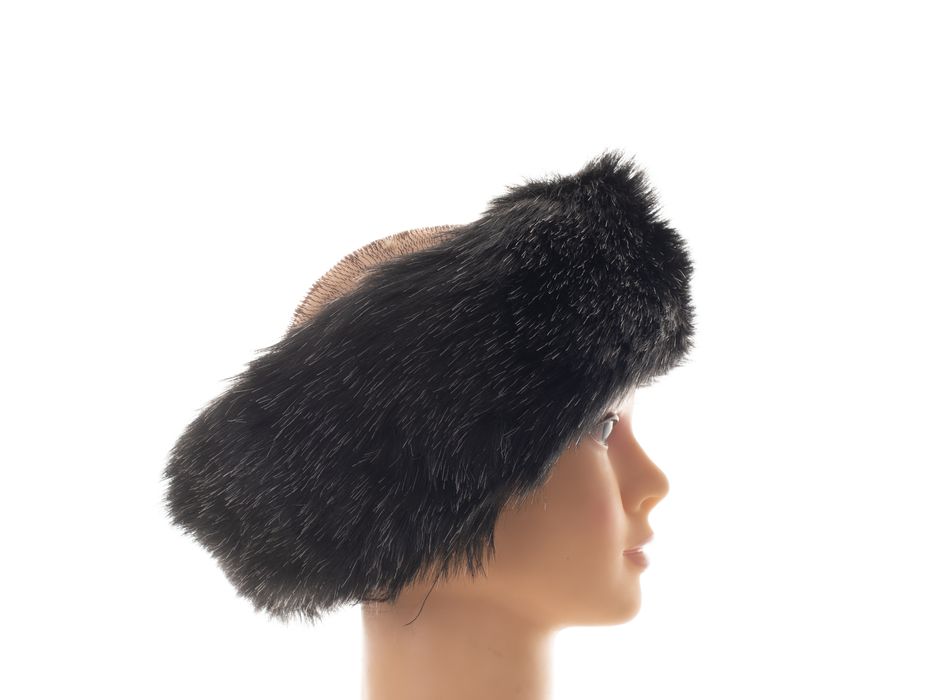 Opaska futrzana eko futro jenot wiosna jesień