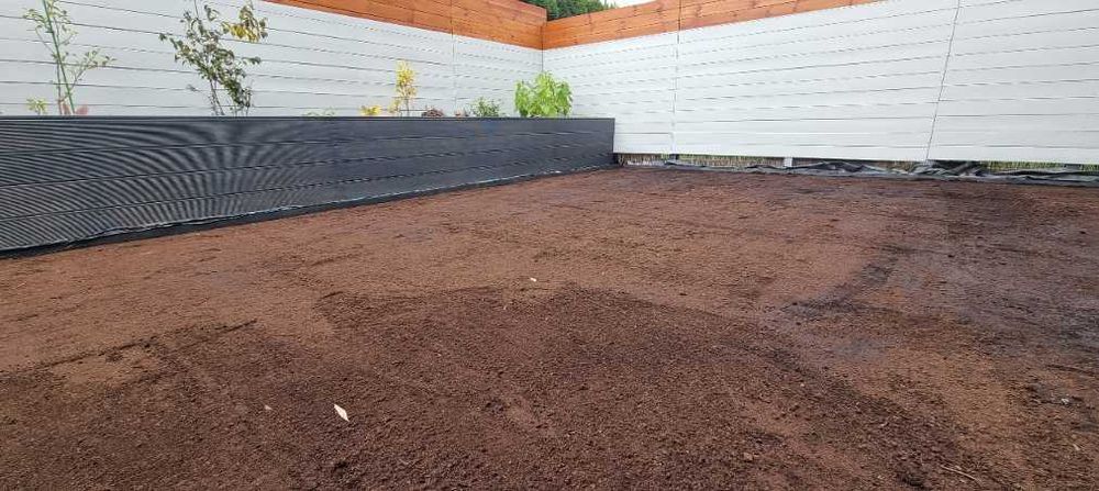 Niwelator Terenu Ogrodowy 90x30cm Stalowy Czarny Trzonek 150cm NOWY