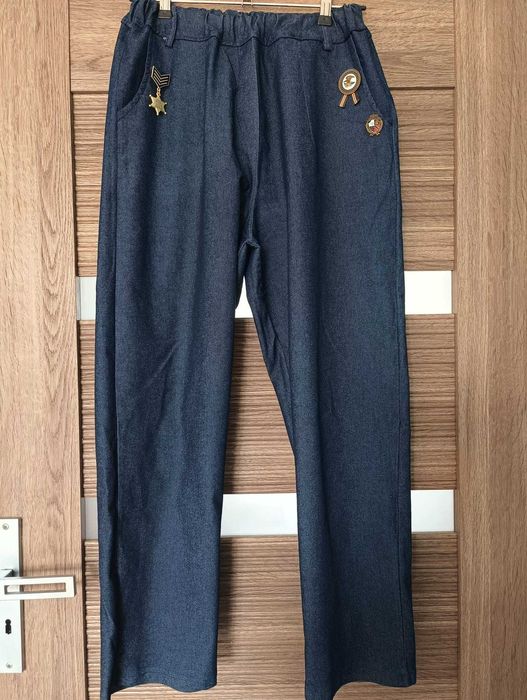 Spodnie damskie niebieskie