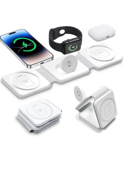Stacja ładująca 3 w 1 do zegarka Apple Watch i iPhone'a, składana stac