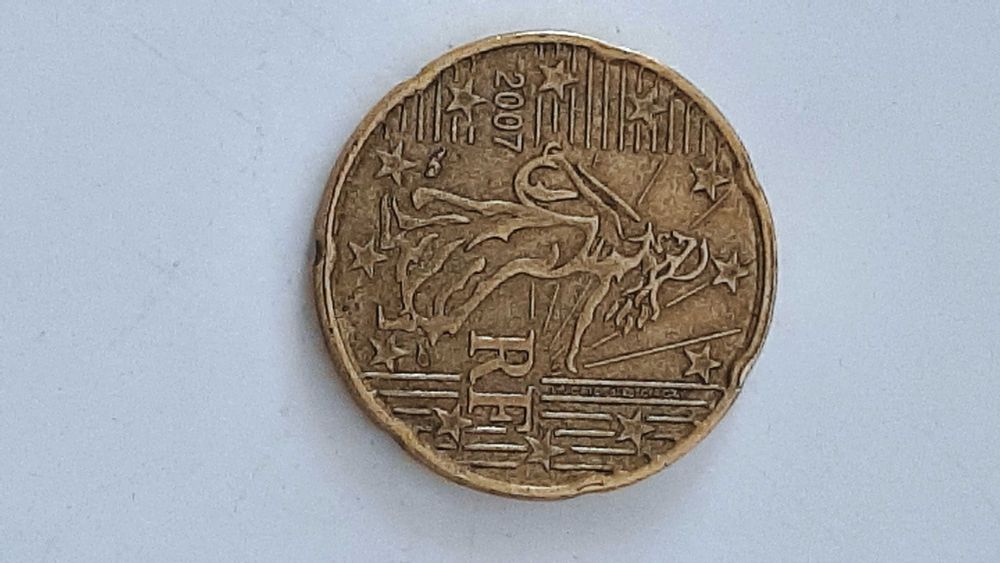 Moedas da França com face nacional "Semeadora"