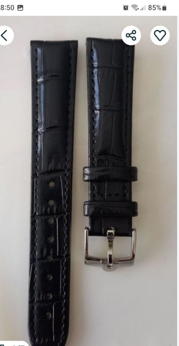 Omega, Bracelete relogio 18 mm, com fivela Omega.