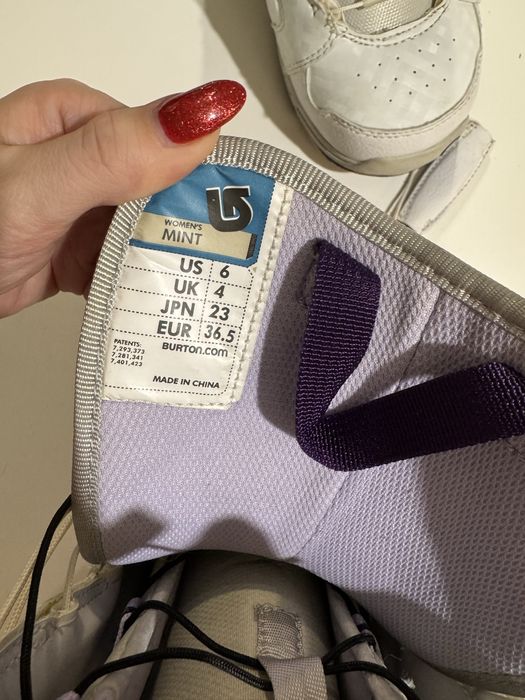 Buty snowboardowe białe burton mint damskie 36.5