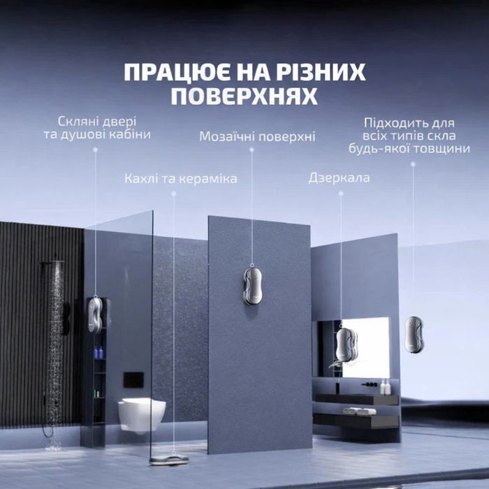 CHOVERY Ultra Thin Silver робот для миття вікон