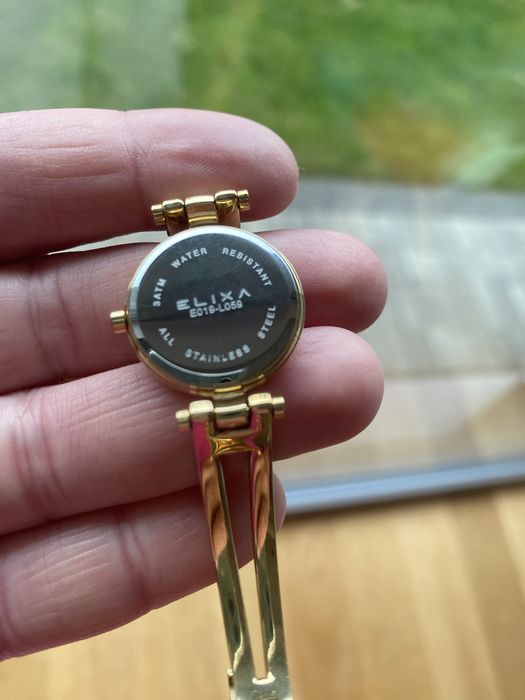 Złoty damski zegarek Elixa