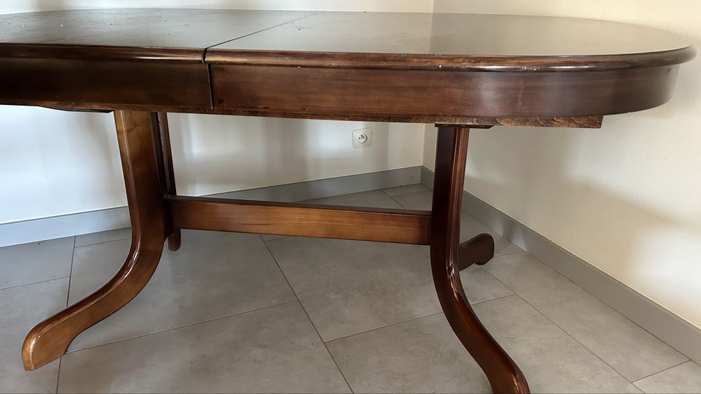 Stol rozkladany  dębowy