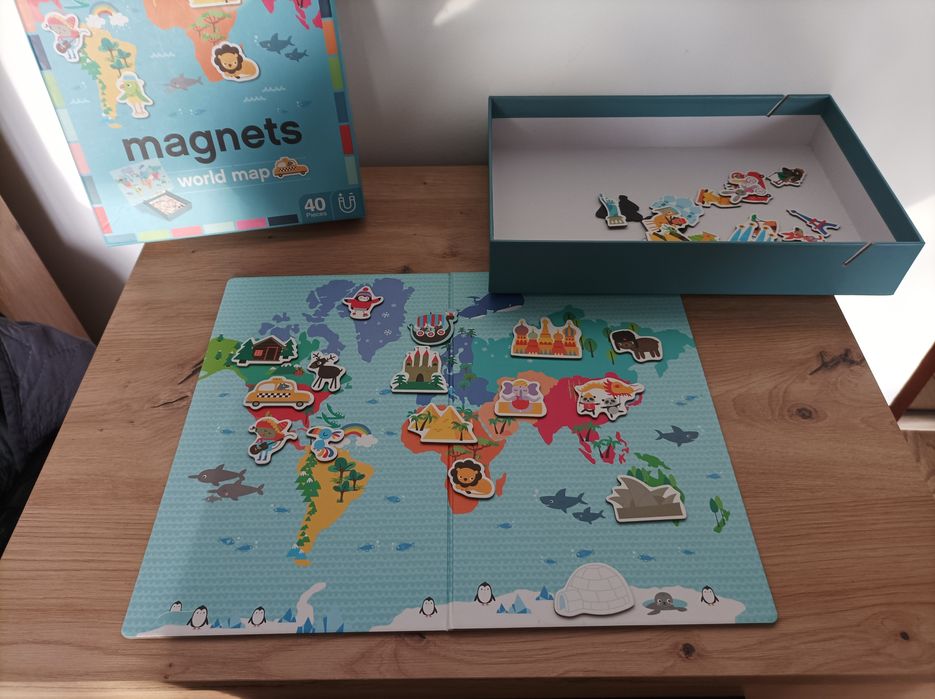 Magnesy mapa świata