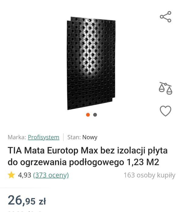 Mata ogrzewanie podłogowe