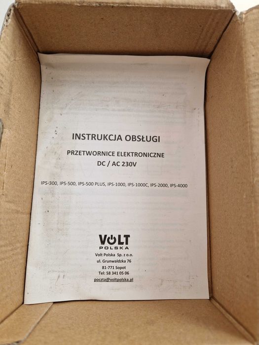 Przetwornica samochodowa 500W 24VDC na 230VAC