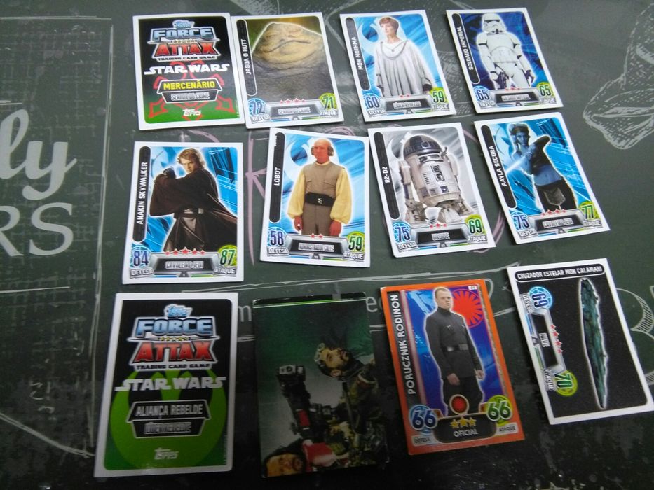 Cartas de Caderneta Star Wars Force Attax