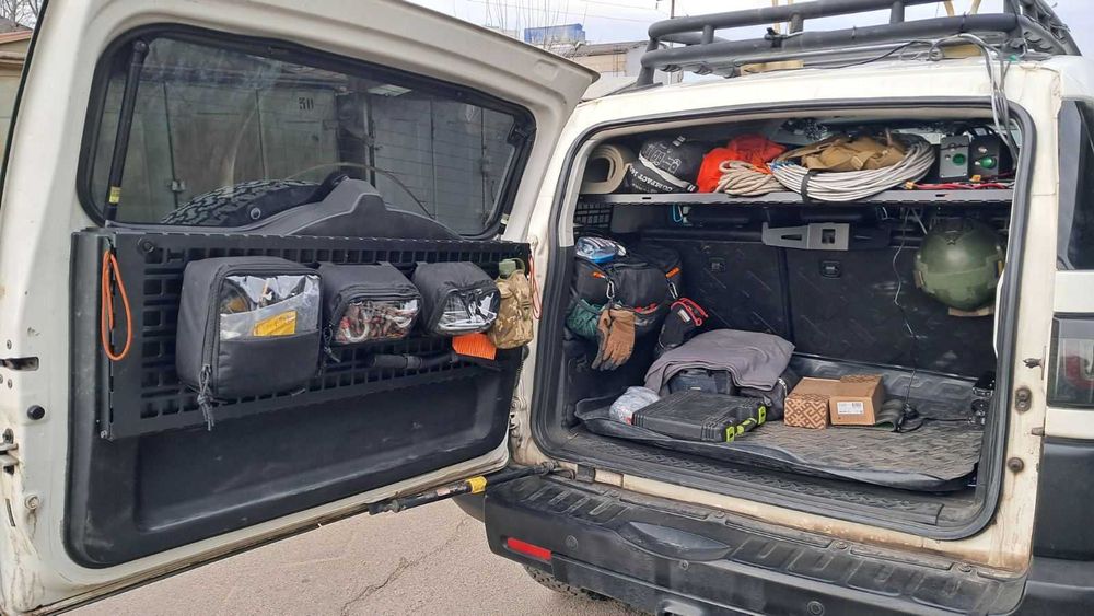 Полиця MOLLE-органайзер під стелю Toyota FJ Cruiser в багажник