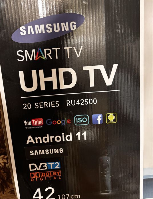 Samsung Smart TV 42” 4K UHD (модель RU42S500) — Android 11