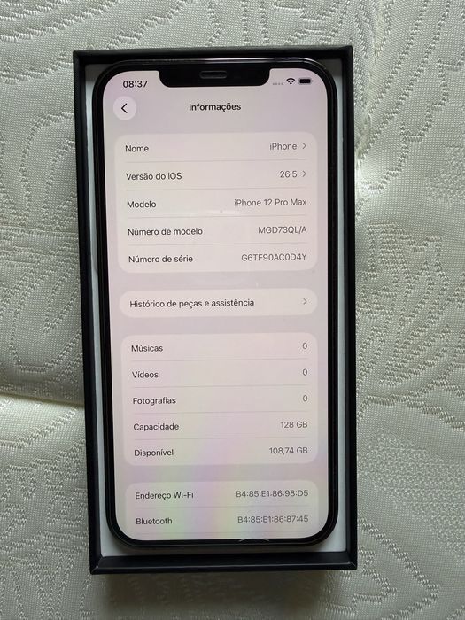 iPhone 12 Pro Max 128GB Preto — Muito bom estado