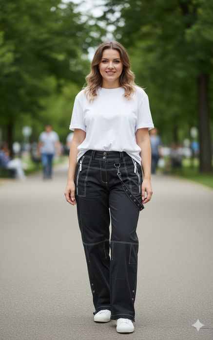 Брюки женские широкие хлопок