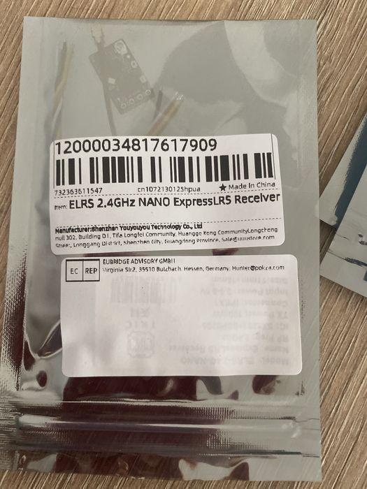 Приймач ELRS 2,4 ГГц NANO