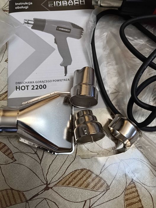 OPALARKA ELEKTRYCZNA  2 Biegi 4 Dysze 230V zestaw mocna 2200W