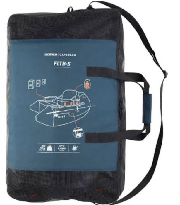 Pato de pesca float tube
